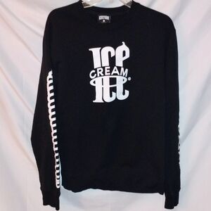 Icecream Black and White Crewneck Sweater